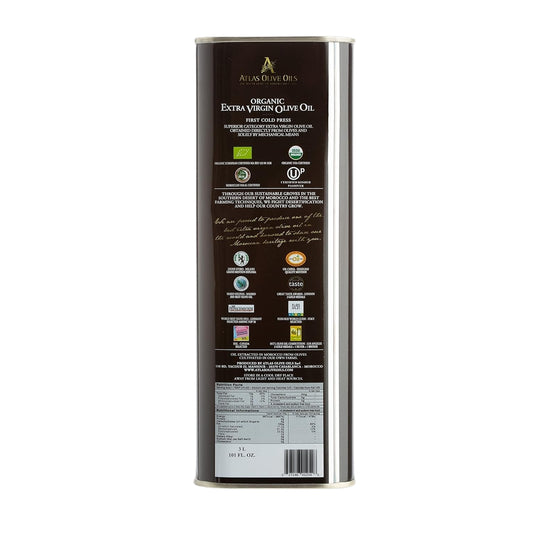 ATLAS – Premium organic extra virgin olive oil (metal can)