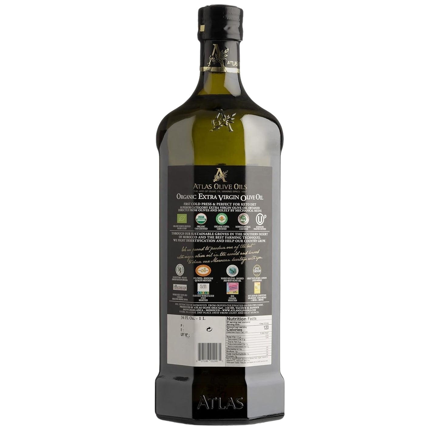 Atlas - Huile d’olive extra vierge bio premium
