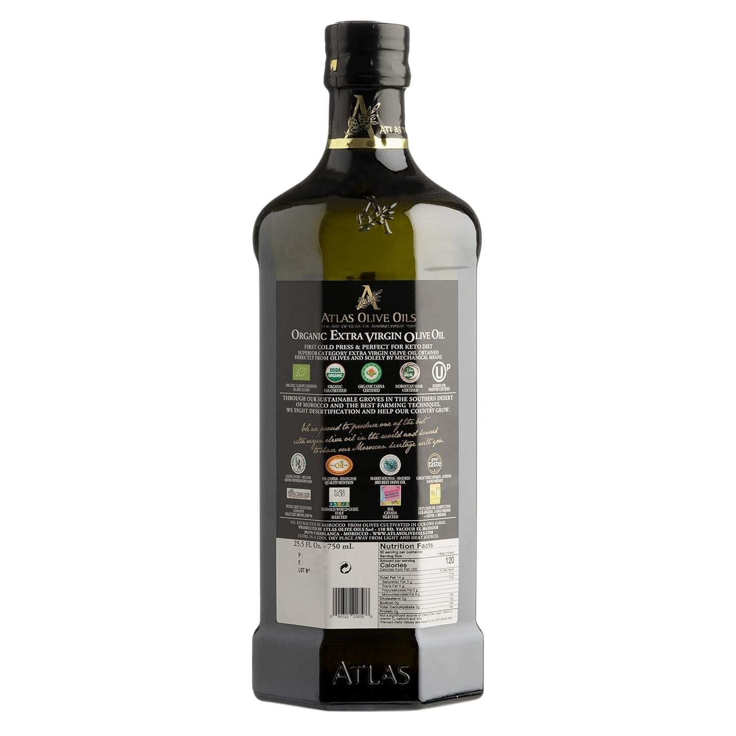 Atlas - Huile d’olive extra vierge bio premium