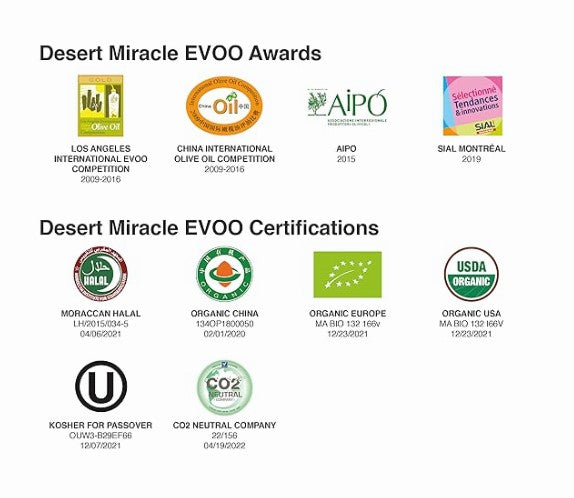 Desert Miracle - Huile d’olive bio ultra-premium