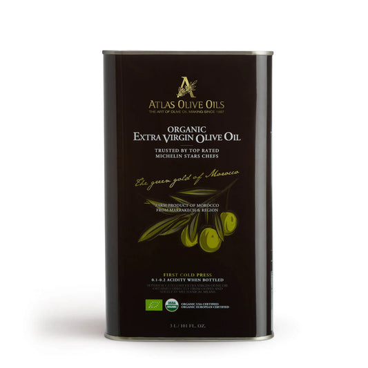ATLAS – Premium organic extra virgin olive oil (metal can)